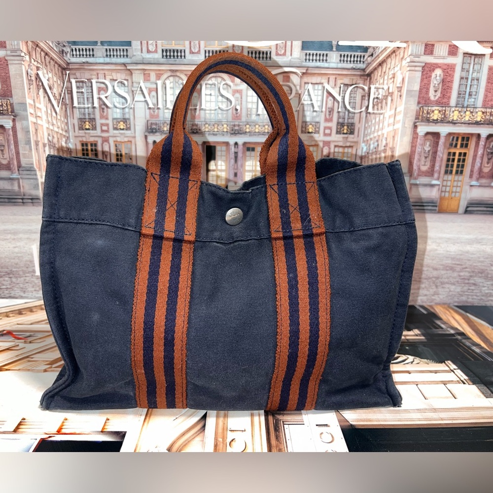 Hermès Fourre-Tout Small Canvas Tote - Picture 2 of 12